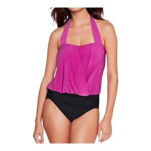 Magicsuit Drape Solid Olivia Hibiscus One Piece Swimsuit 6012261 Plus Size 16
